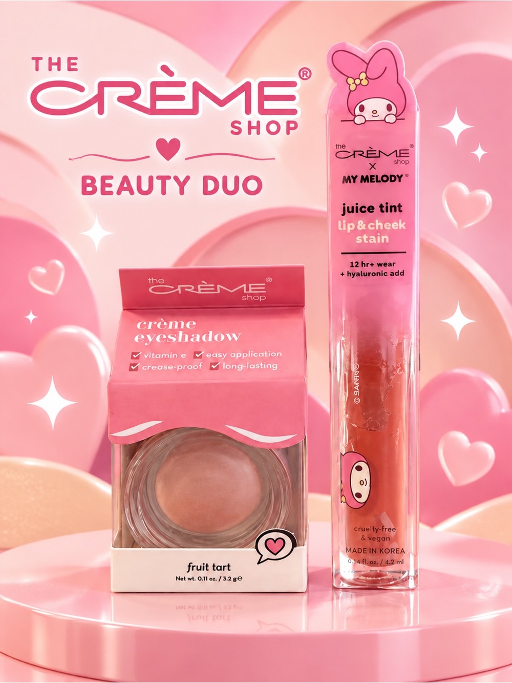 The Crème Shop Beauty Duo, Fruit Tart Eyeshadow & Lip & Cheek Stain